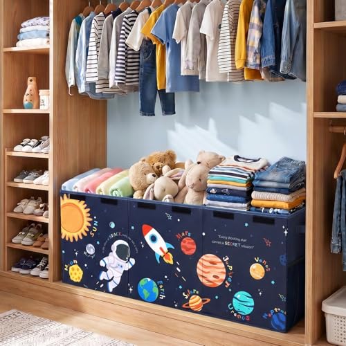 Image of Toy Box with Adjustable Divider Large Toy Chest Storage for Nursery Kidroom