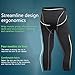 Yuerlian Men's 3/4 Running Compression Tights Capri Pants Baselayer Cool Dry Sports Tights
