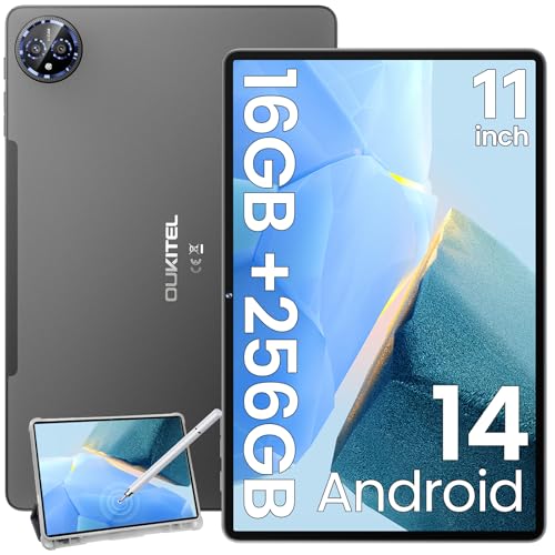 OUKITEL OT12 Tablet 11 Pulgadas - Tablet Android 14, 16(4+12) GB+256 GB/TF 1TB Gaming Tablets,...