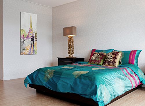 YS-Art Quadro Dipinto con Colori Acrilici