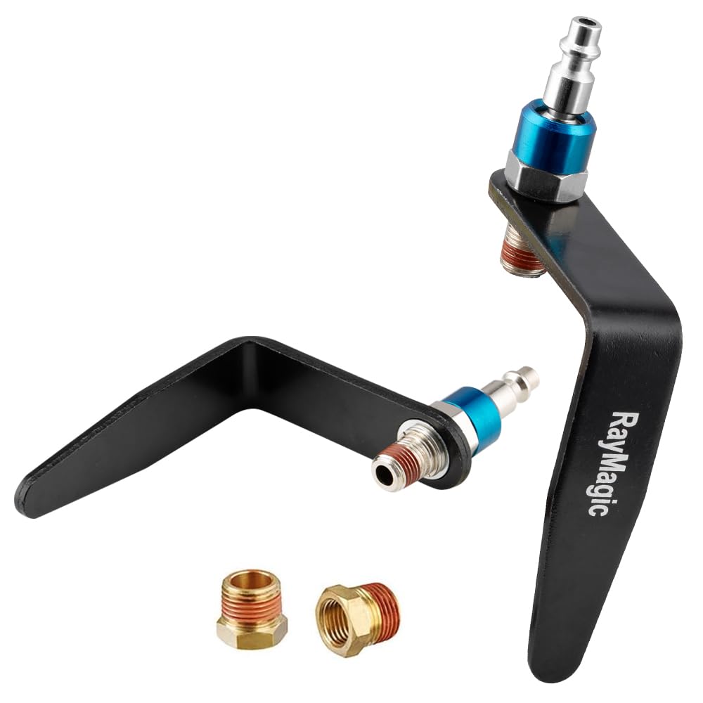 RayMagic Steel Pneumatic Tool Rafter Hook Hanger, Lightweight, Durable,Reusable Metal Organaizer Adjustable Easy Install Hooks with 1/4" Air Tool