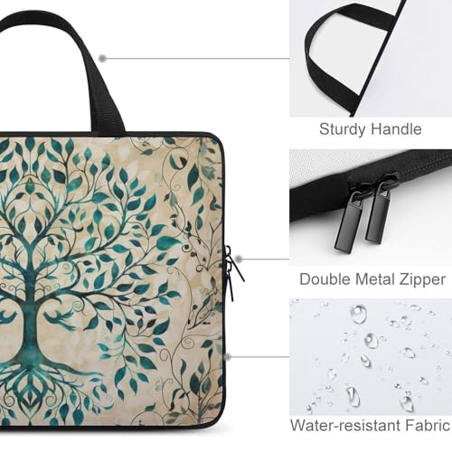 Tree of Life Nature Laptop Bag Laptop Case Computer Messenger Bag with Adjustable Shoulder Strap3