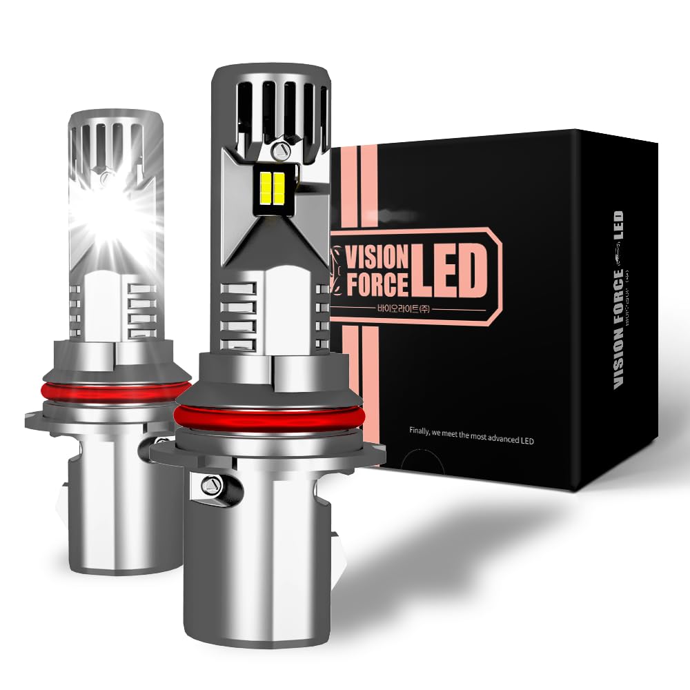 BIOLIGHT KMBIOLIGHT 2 SIDED 2023 LED BULBS 6000K COOL WHITE WIRELESS LOW BEAM FOG LIGHT HEADLIGHT - HALOGEN REPLACEMENT, Pack of 2 (HB5(9007))