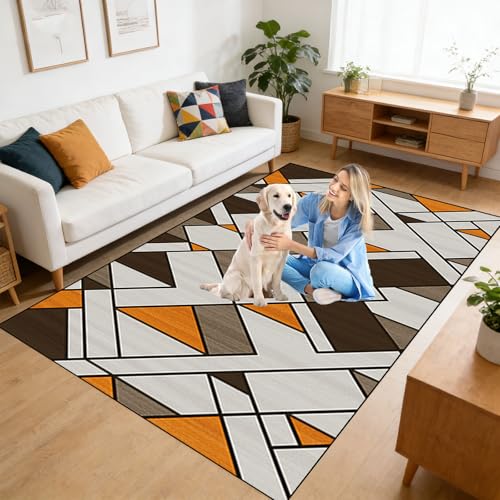 Runner de alfombra suave para pasillo y dormitorio de estilo moderno 6