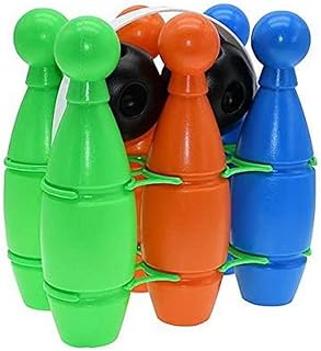 Pre-Sport Unisex-Youth Multi Colour Plastic Bowling Set, One Size