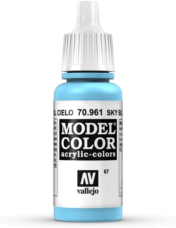 Vallejo 型號 顏色 70961 天藍色 (17 毫升) 藝術、手工藝與縫紉