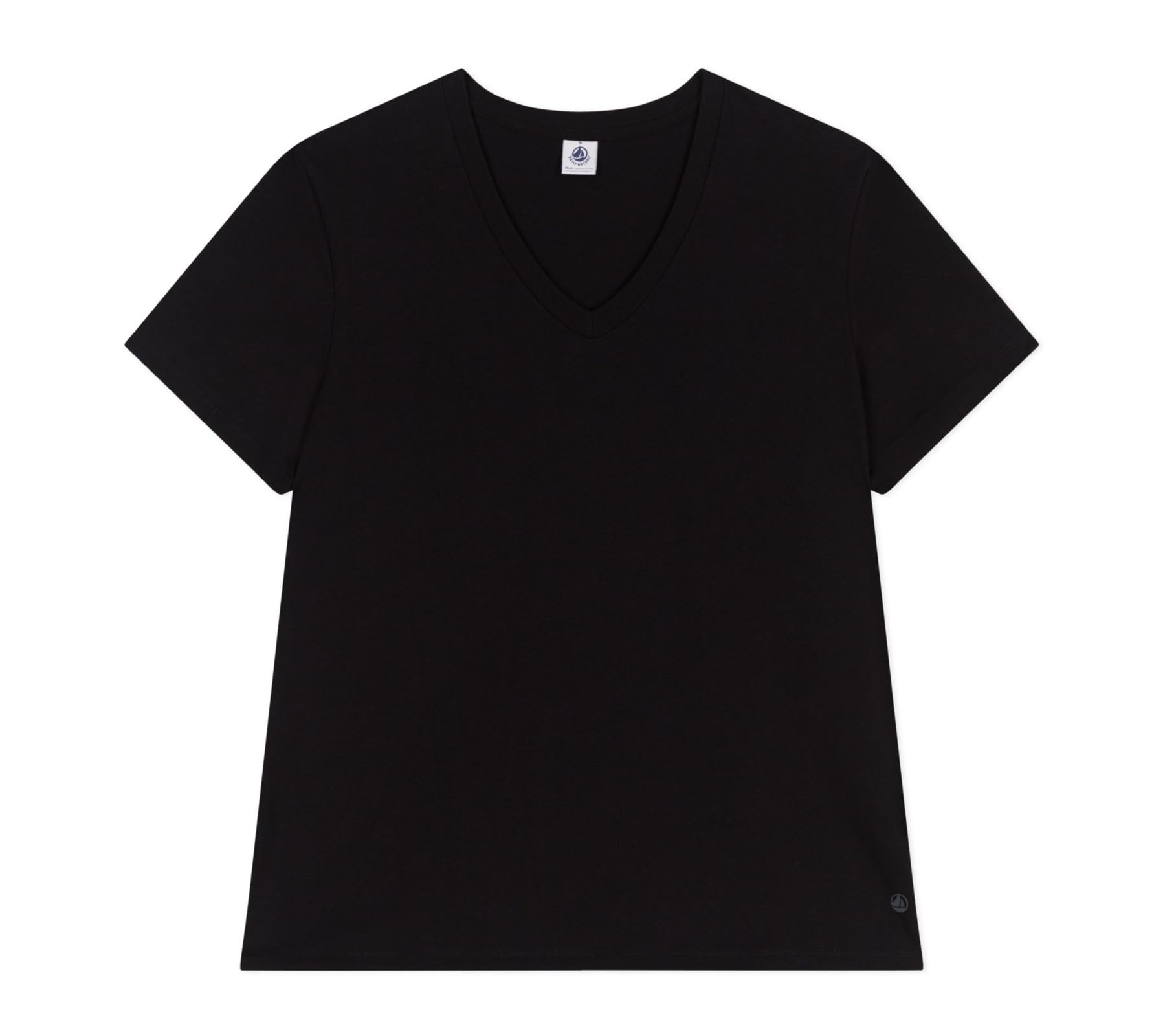 Petit Bateau Women’s A0csd Short Sleeve T-Shirt, Black, XS