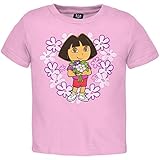 Dora The Explorer - Baby-Girls Flowers Infant T-Shirt 12-18 Months Pink