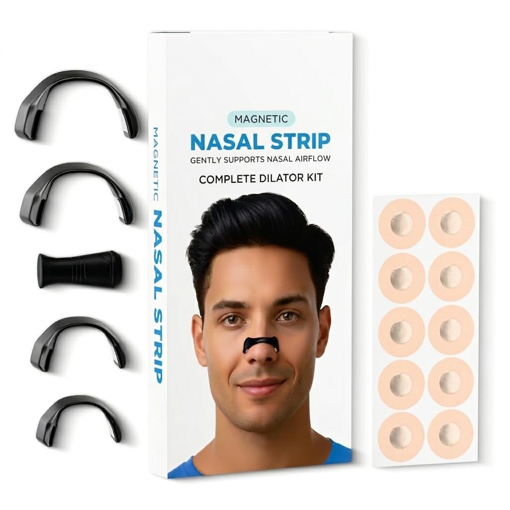 ETSAP Magnetic Nose Strips for Breathing | Snoring Stopper for Men And Women | Nasal Strips for Breathing | Nasal Dilators For Breathing | Instant Relief From Snoring | Anti Snoring Nose Clip For Men Women-image-45
