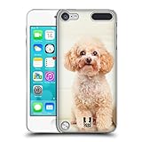 Ultra-fin et léger Head Case Designs Caniche Blanc Assis Races Canines Populaires Coque Dure pour l\'arrière et Fonds D\'Écran Design Assorti Compatible avec Apple iPod Touch 5G 5th Gen