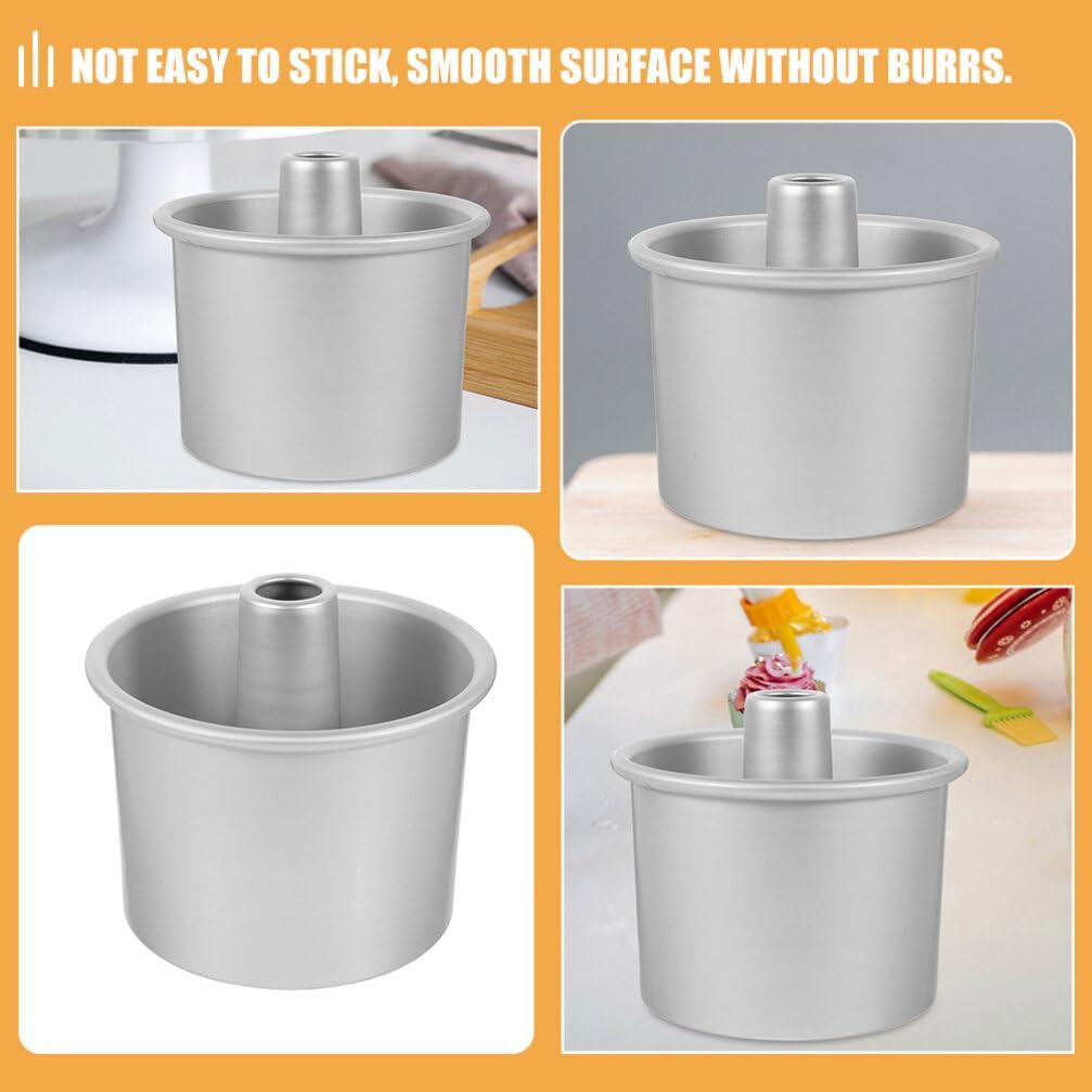 7.67 Inch Round Cake Pan with Removable Bottom Aluminum Alloy Oven Safe Baking Mold for Home and Professional Cheesecake Chiffon Mousse Baking