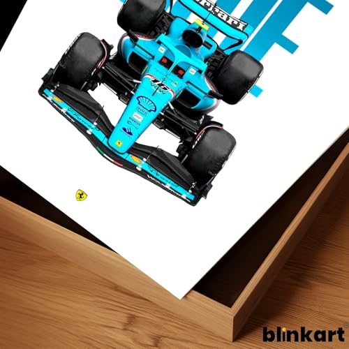 Image of BLINKART Scuderia Ferrari SF-23Car Posters Sticker Gift Items for Boys Room Wall Decor || Comes with Double-Sided Tape|| Decoration Bedroom Living Room Office Studio Decor | 12x18 In (A3) - CAR-256