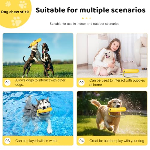 MplehDa Schwimmender Hundedummy, Hundespielzeug Wasserspielzeug Hund für Wurf- und Apportierspiele an Land und im Wasser, Interaktives Hundespielzeug, Hunde Spielzeug Schwimmend Hundetraining