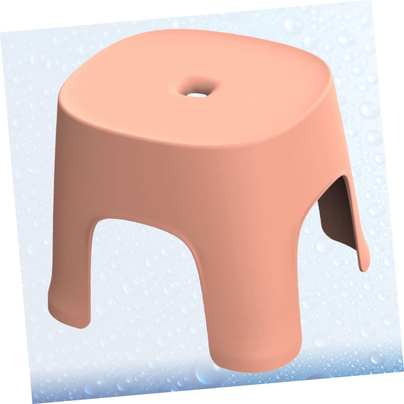 Ciieeo Sgabello Piccolo Portatile in Pvc Antiscivolo Rosa per Ragazzo Ragazza, per Bagno e Cucina, Sgabello Compatto per Cambio Scarpe e Uso Quotidiano