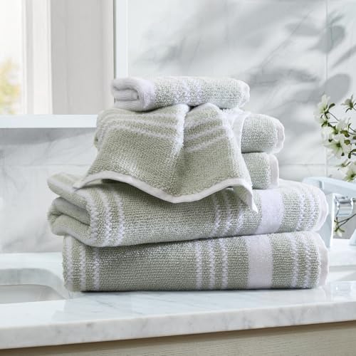 Image of Nautica - Cotton Hand, Fingertip & Bath Towel Set, 6 Pack Towels