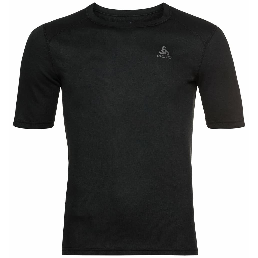 Odlo Men Functional Underwear Short Sleeve Shirt ACTIVE WARM ECO, black, S
