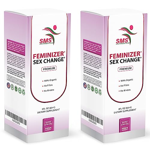 Image of Feminizer by SMS, Pueraria Mirifica Drops | Premium Grade | Herbal Liquid Extract | Non-GMO, Organic, Vegan, Alcohol Free Tincture | 4 Fl Oz (120ml) 2 Pack