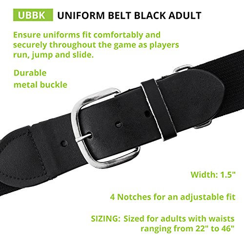 Image of Champion Sports Baseball & Softball Belt - Stretch Fit Uniform Belt for Youth & Adult Players, Multiple Colors