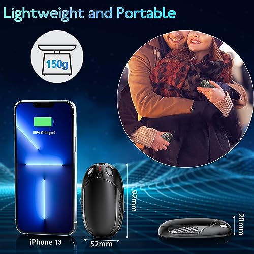 Hand Warmer, 2 Packs USB Rechargeable Hand Warmers, Electric Hand Warmers with 3 Adjustable Heating Modes, Gifts for Raynauds, Golf, Camping, Hiking - Image 6