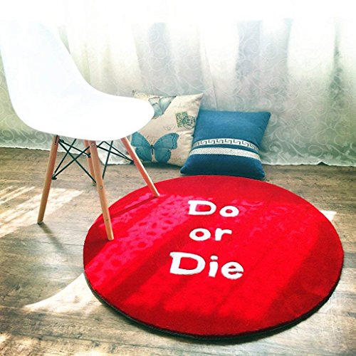 Tapis fait à la main en acrylique GZ style British rétro rond épais luxe