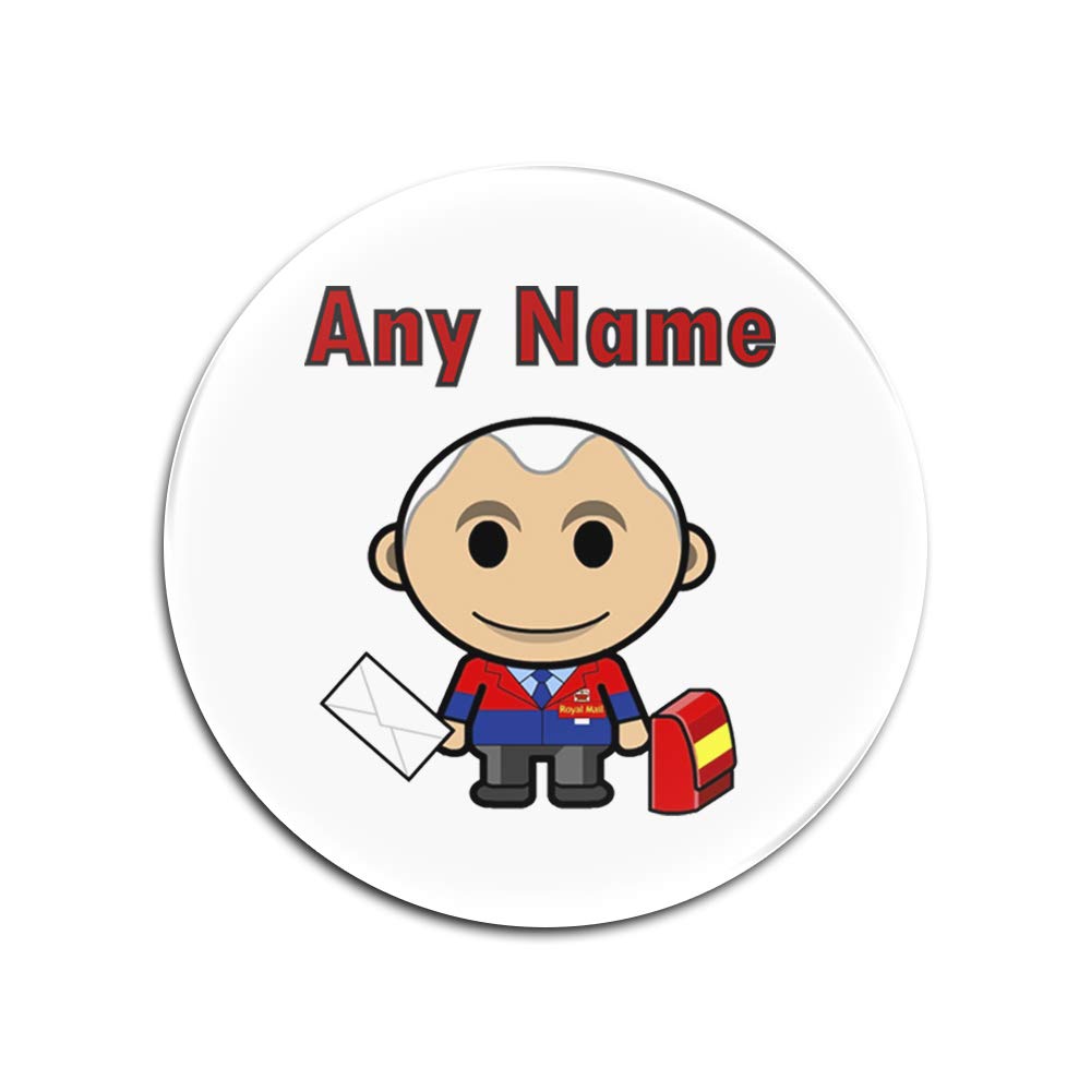 Unigift - Sottobicchiere rotondo con capelli rossi, con scritta in lingua inglese Professione di lavoro, con scritta in lingua inglese Any Name Message Unicitor