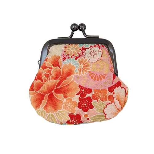 HollyHock お賽銭用がま口/楊貴牡丹(ピンク)