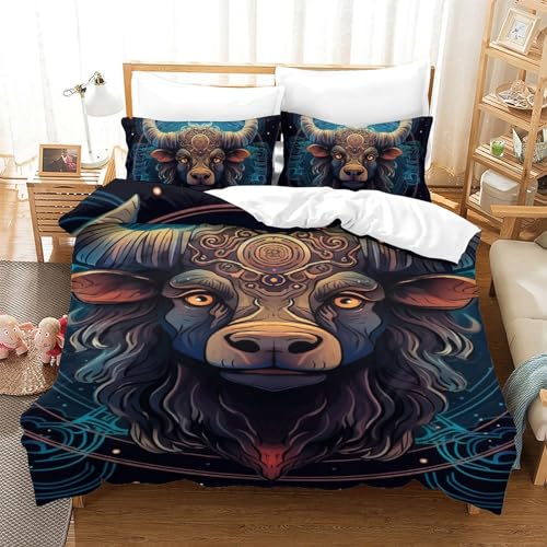 Housse de couette vaches zippée parure lit microfibre douce - 2
