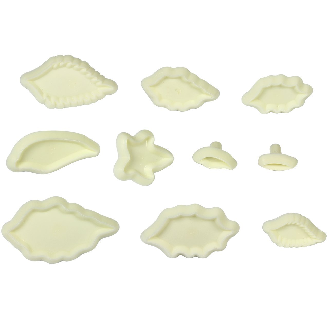 JEM Mixed Leaf Cutters Set for Cake Decorating 1, 10-Piece