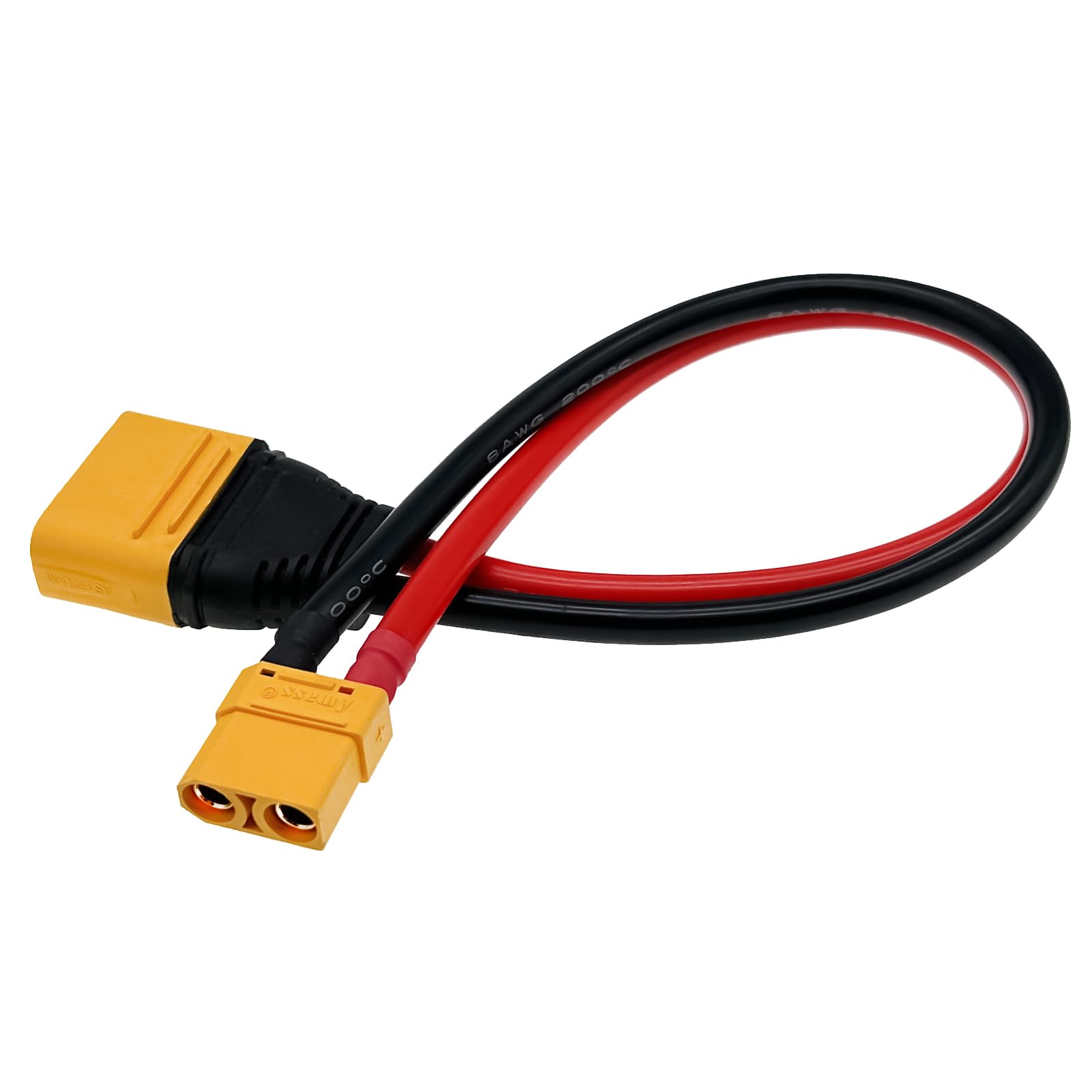 AS150U Female To XT90 Male Adapter – 8AWG Silicone Wire, 35cm, Anti-Reverse & Flame-Resistant For Planters Sky Chargers