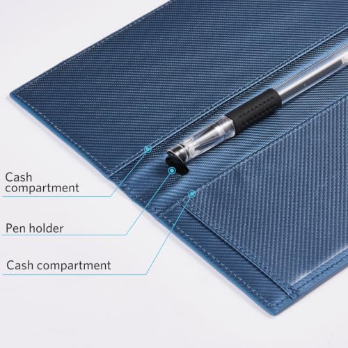 Image of CoBak Checkbook Cover for Women & Men - PU Leather Case with RFID Blocking | Classic Design Check Book Holder for Personal and Business