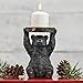 BLACK FOREST DECOR Timber Bear Candle Stand