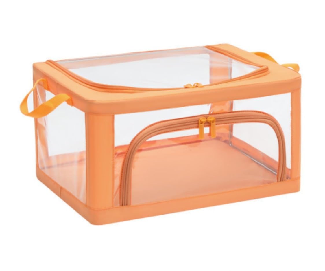 Bolsas Almacenaje Ropa Bolsa De Almacenamiento De Gran Capacidad Con Asa Espesor Plegable Bolsa De Almacenamiento Grande Organizador Cubo De Almacenamiento Organizador Armario Para Edredones(E,50*40*3