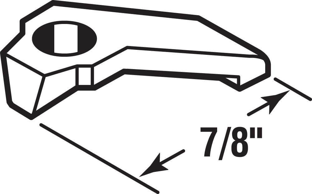 Prime-line Products T 8646 double panneau Storm Panneau de porte Clips de fixation, 3/20,3 cm, Aluminium, (lot de 8)