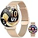 Smartwatch Damen, 1.32" AMOLED Smart Watch Telefonfunktion, Herzfrequenz Schlafmonitor SpO2 Schrittzähler Uhr Damen, 120+Sportmodi Fitnessuhr, IP68 Wasserdicht Fitness Tracker für iOS Android Roségold