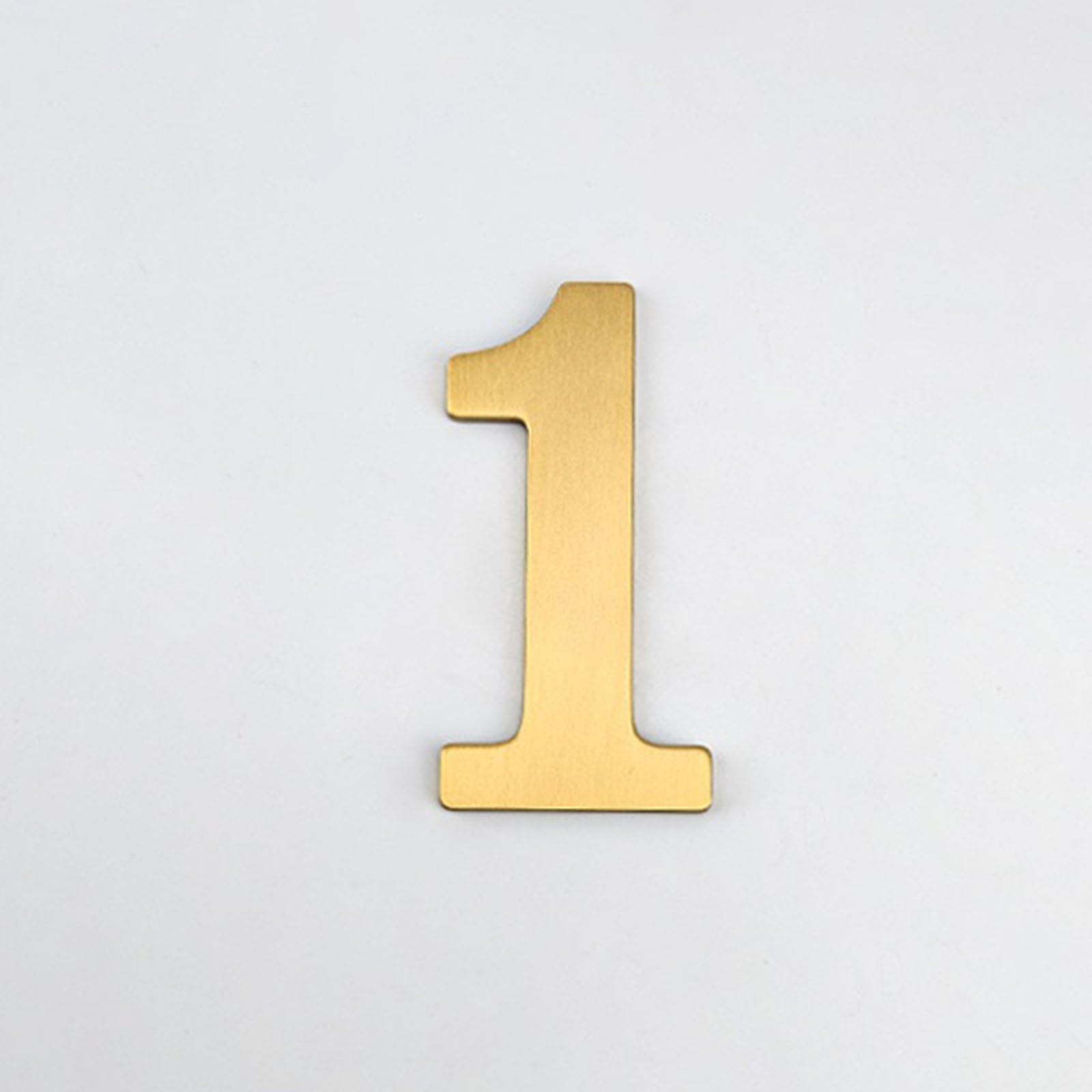 Numeri Civici Da 3 Pollici, Numero Di Porta Moderno In Metallo Ottone, 8 Cm, Lettere Dorate Per Indirizzo Di Cassetta Postale, Segno Decorativo Per Esterni, Per Camera D'hotel, Giardino(1)