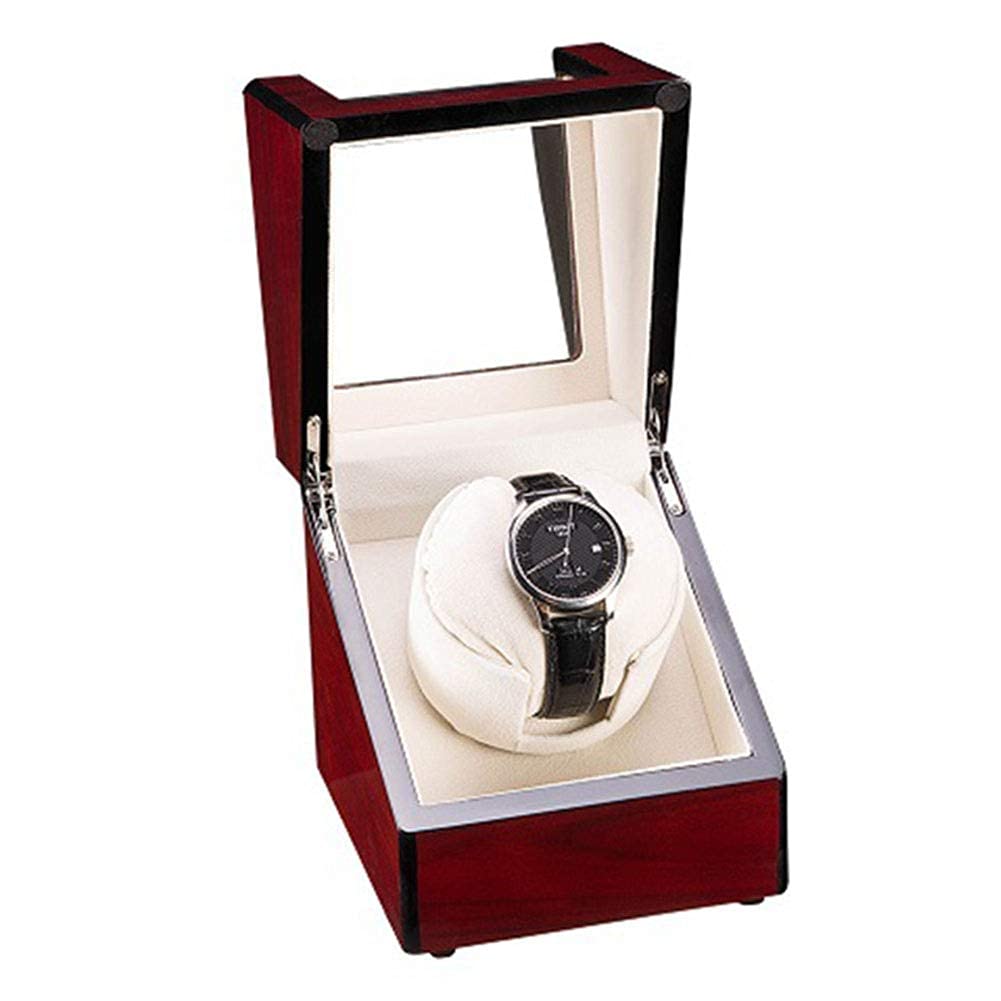 CGCSYZ Watch Winder For 1 Mechanically Watching Automatic Winding Box With Motor Wooden Bearings Display Case For Men And Women