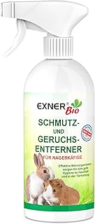 Exner Bio Geruchs- & Schmutzentferner für Nagerkäfige - Mit Mikroorganismen gegen KOT, Urin und Haustiergerüche 100% natürlich & schonend - 500 ml Sprühflasche product image