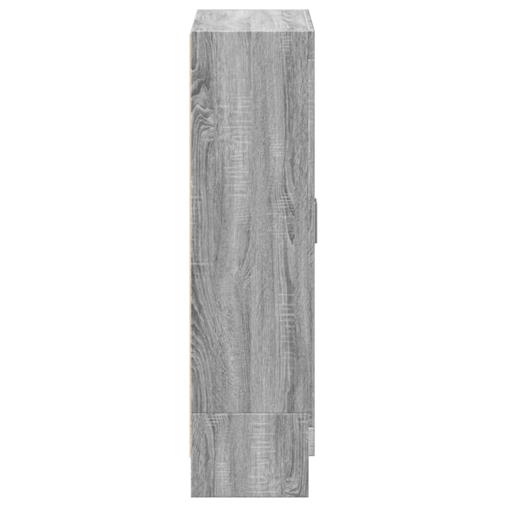 Armadietto in Holz Bücherschrank Aktenschrank Armadietto per Garage Armadio Ufficio Mobili Uffici-Grigio sonoma-115 cm