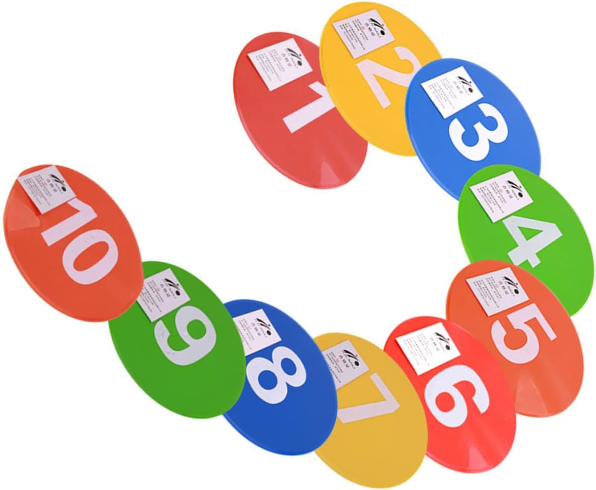 VANZACK 10pcs Soccer Training Spot Markers Durable Football Supplies for Agility Drills and Sports Activities Design Non-Slip Base