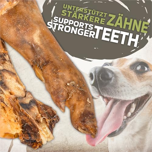 Schweinefüße halbiert 1 kg 3 Stück | Natürlicher Kausnack für Hunde | Schmackhafter Snack | Höchste Qualität