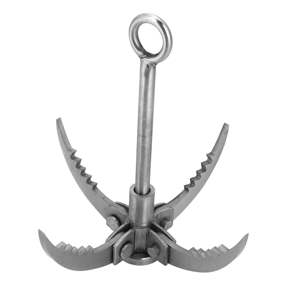Survival Claw Hook, Grapple Claw Large Throwable Grapple Claw Climbing Claw Folding Survival Claw with 4 Enhanced Grip Claws for Hiking Tree
