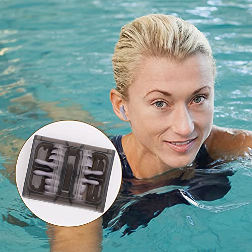 Zwemmen oordopjes, 2 paar verschillende maten waterdichte herbruikbare zachte siliconen oordopjes, geweldig voor zwemmen, zwembad, douchen snorkelen, surfen, watersport, slaapconcerten, werk, vliegtuig ruisonderdrukking (Grijs) - Image 6