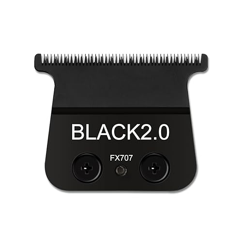 Cuchilla apta para cuchillas de recortadora Babyliss FX707z, FX787, FX726, 1 paquete, color negro