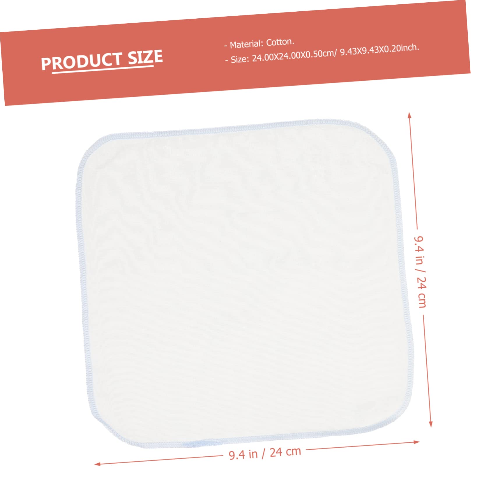 Abaodam 10Pcs Cotton Towels Soft Muslin Handkerchiefs for Newborns Absorbent Saliva Towels for Care Quick Dry Face Washcloths Present for Parents