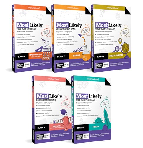 Gurukul by Oswal Most Likely CBSE Question Bank Class 10 Bundles ...