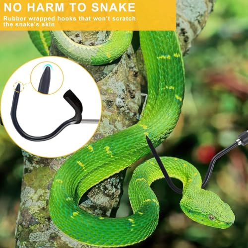 Image of Snake Hook, Stainless Steel Snake Hook and Reptile for Controlling, Moving,Or Catching Snakes 52 inch-79 inch