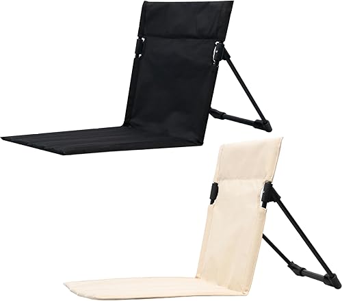 Miniatura 4 de Eioflia Tumbonas, tapete de playa reclinable ligero con respaldo, montaje en un solo paso, silla de playa plegable con bolsa de transporte para