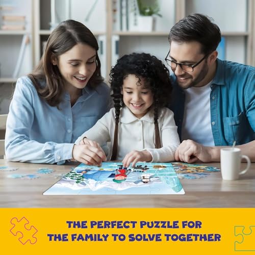 Image of Set of 4 Wooden Jigsaw Puzzles (9 Pieces Each) for Kids 2+ Years | Emotions Puzzle Game for Toddlers | Montessori Early Learning Brain Teaser Toy | Educational Gift for Boys & Girls