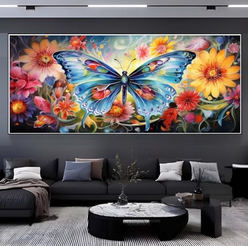 Peinture diamant 5D grand format 100x230 cm avec kit complet broderie strass brillants