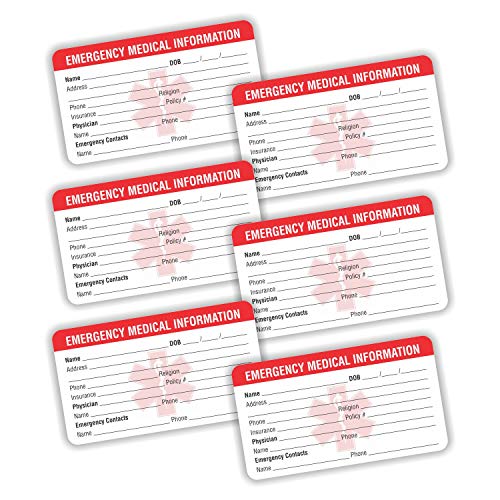 Emergency-Medical-Information-ID-Card-Pack-of-25-35-x-2-Round-Corner-700-GSM-Thick-Card-Stock